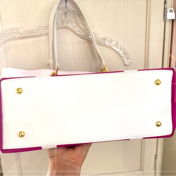 New St.John large nylon Tote/Purse hot pink - Picture 6 of 12